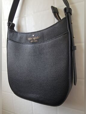 Kate Spade Black Pebbled Leather Crossbody Bag